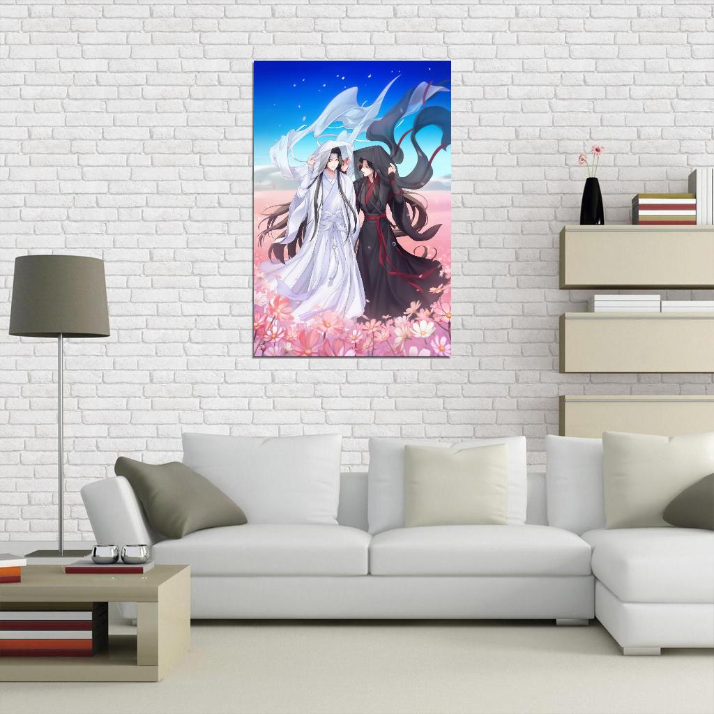 Mo Dao Zu Shi Grandmaster Of Demonic Cultivation Wei Wuxian Lan Wangji Fantasy Boys Love Anime Poster Manga Art