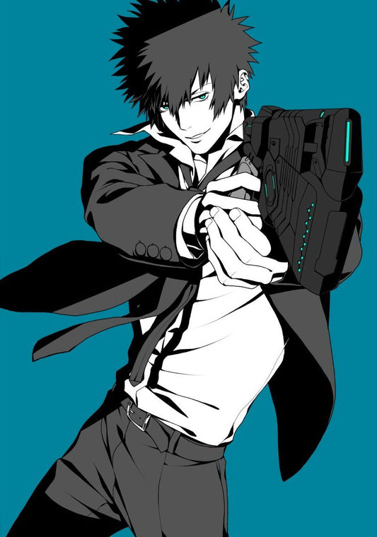 Psycho-pass Kougami Shin'ya Sci-fi Cyberpunk Anime Poster Manga Art