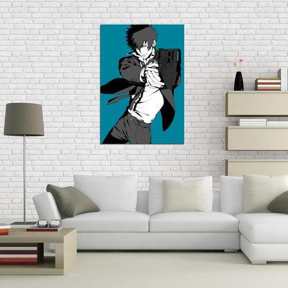 Psycho-pass Kougami Shin'ya Sci-fi Cyberpunk Anime Poster Manga Art