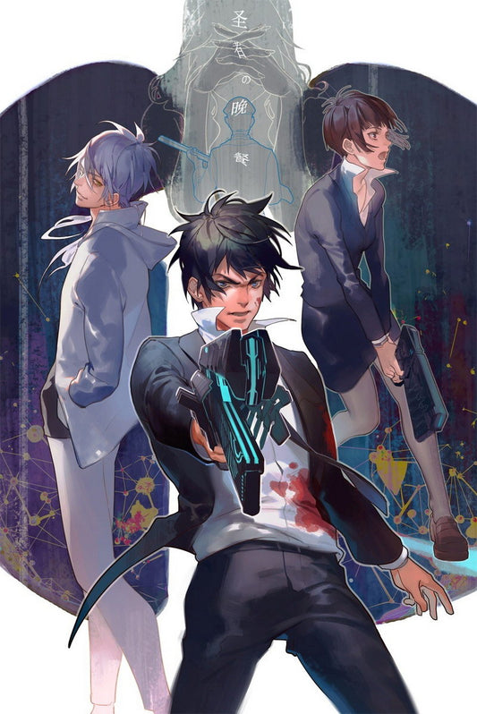 Psycho-pass Kougami Shin'ya Tsunemori Akane Shougo Makishima Sci-fi Cyberpunk Anime Poster Manga Art