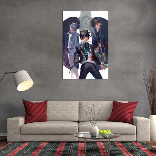 Psycho-pass Kougami Shin'ya Tsunemori Akane Shougo Makishima Sci-fi Cyberpunk Anime Poster Manga Art - xonomax