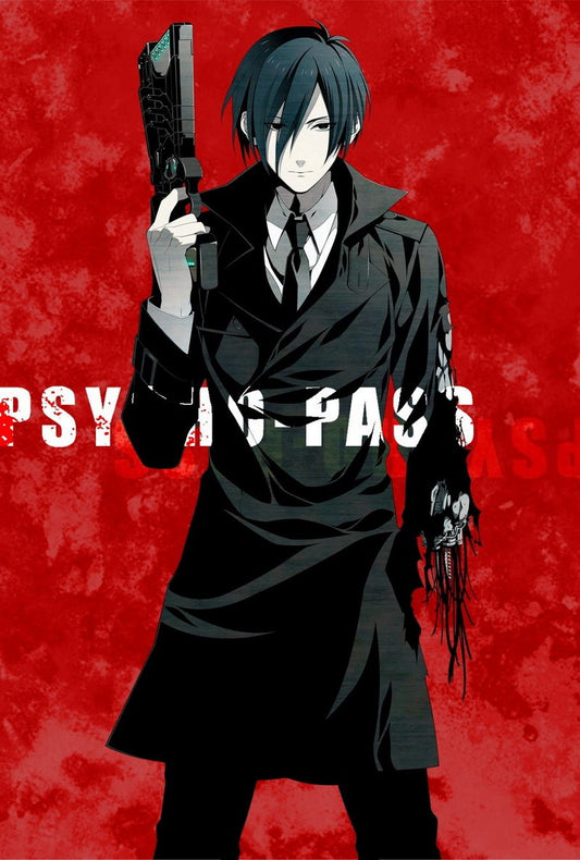 Psycho-pass Nobuchika Ginoza Sci-fi Cyberpunk Anime Poster Manga Art