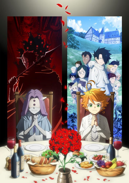 The Promised Neverland Season 2 Tv Series Anime Poster Japanese Mystery Thriller Adventure Manga Art