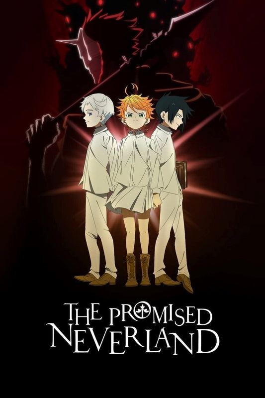 The Promised Neverland Tv Series Anime Poster Japanese Mystery Thriller Adventure Manga Art