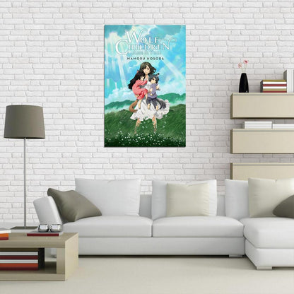 Wolf Children Movie Anime Poster Japanese Fantasy Manga Style Manga Art