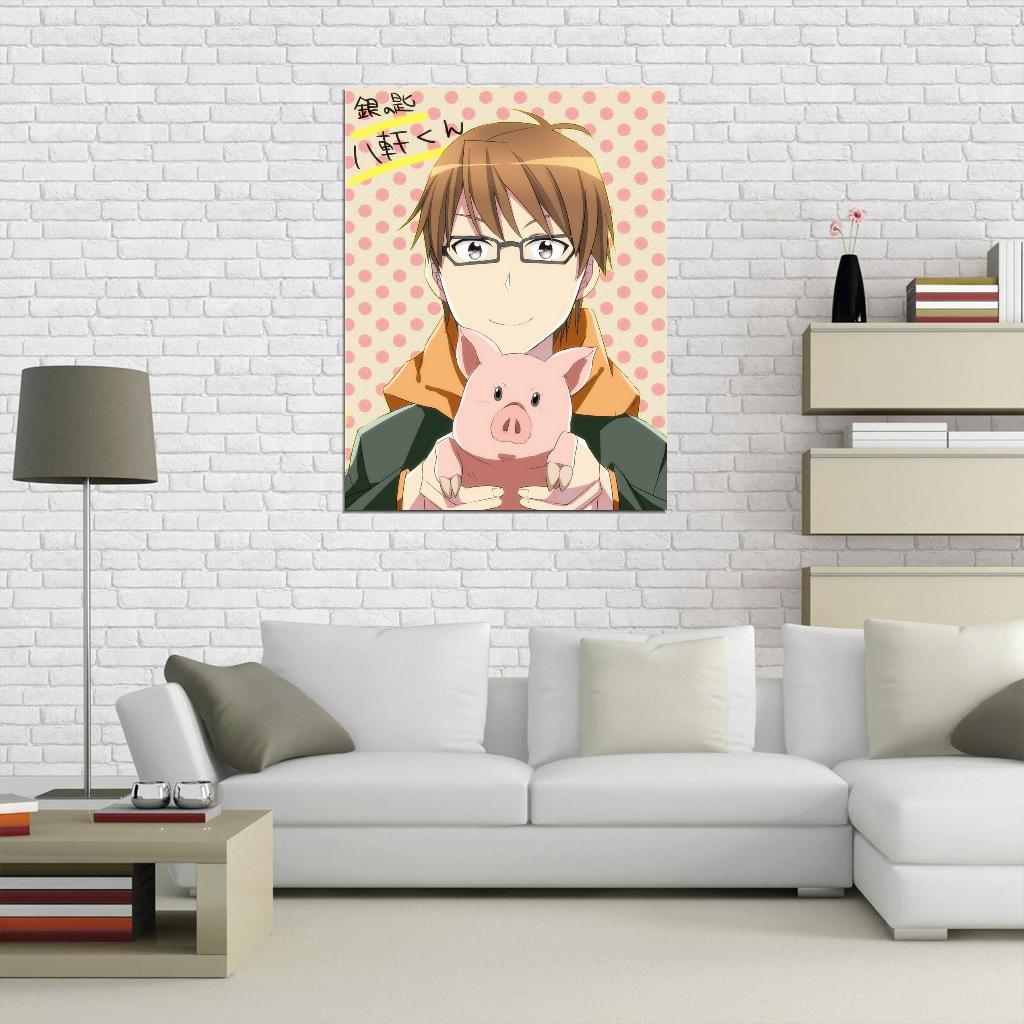 Hachiken Yugo Silver Spoon Anime Poster Japanese Comedy School Life Cute Manga Art