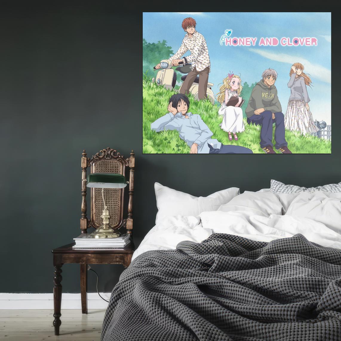 Honey And Clover Tv Series Anime Poster Japanese Cutecore Room Decor Kawaii Aesthetic Manga Art