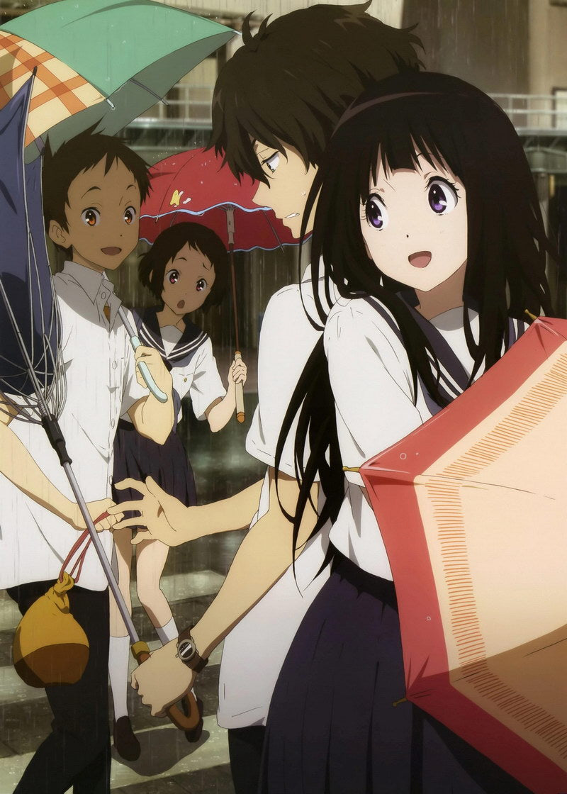 Hyouka Tv Series Mystery School Slice Of Life Romance Anime Poster