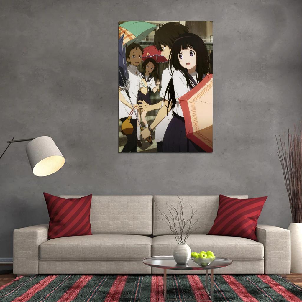 Hyouka Tv Series Mystery School Slice Of Life Romance Anime Poster