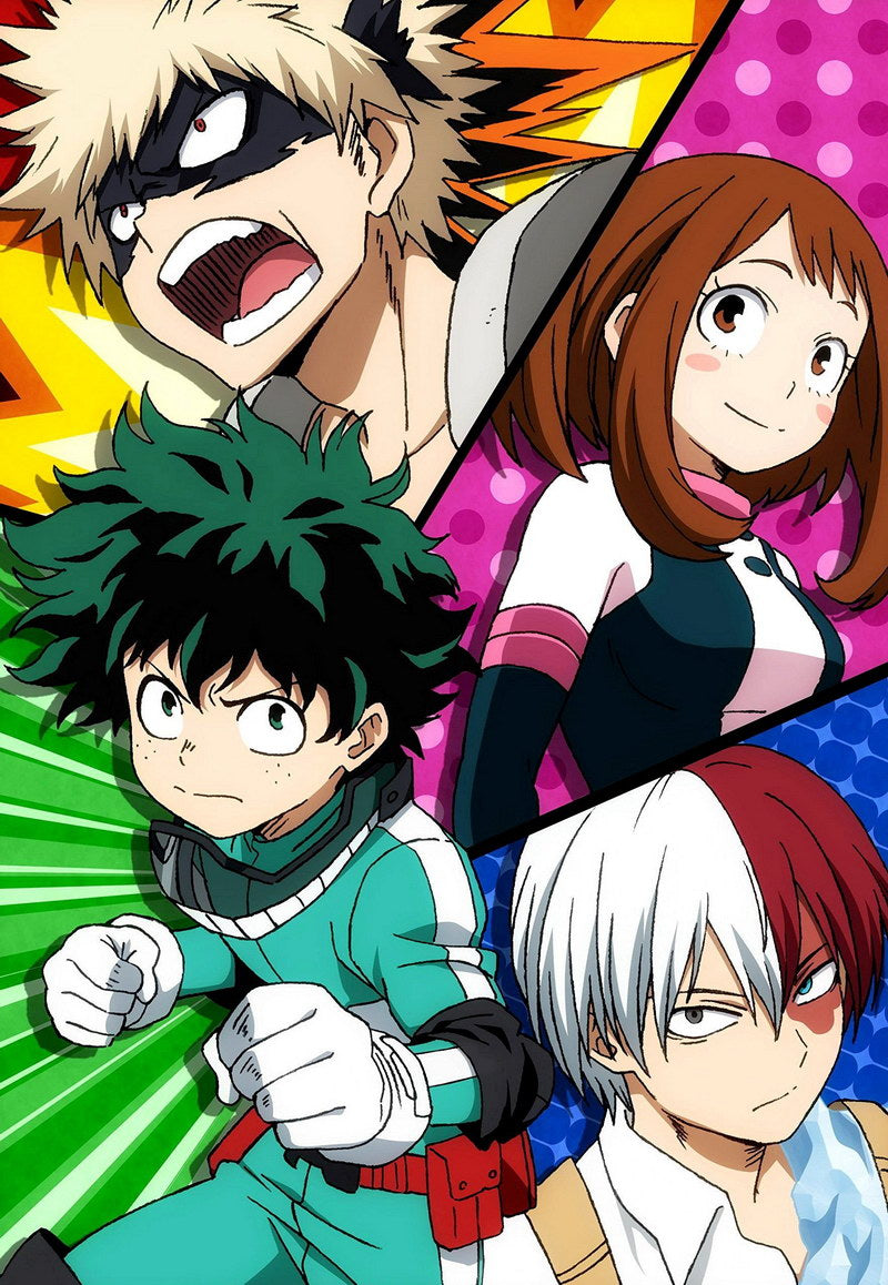 My Hero Academia Tv Series Action Superhero School Anime Poster