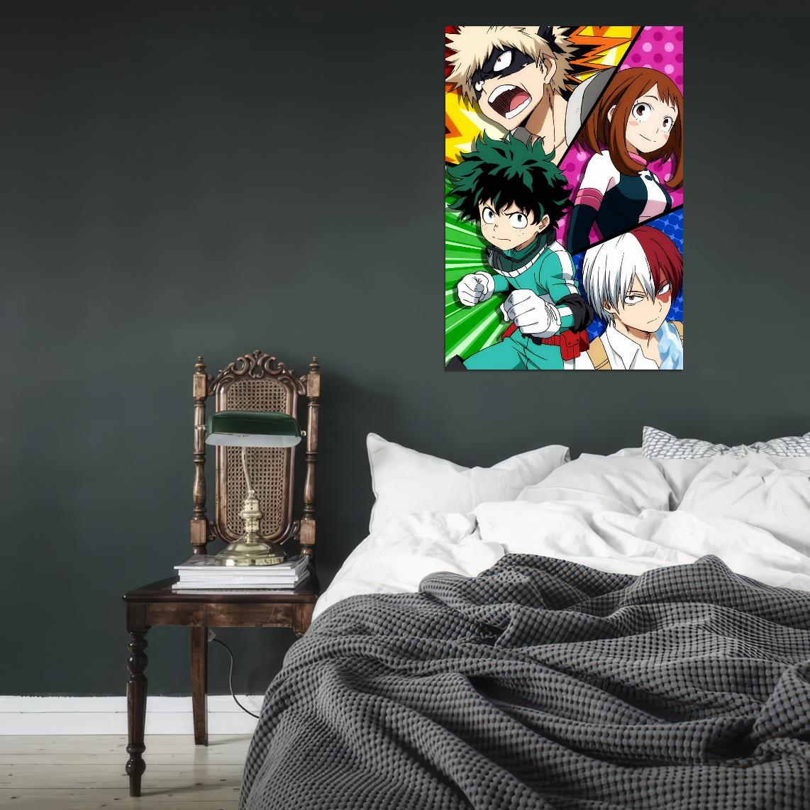 My Hero Academia Tv Series Action Superhero School Anime Poster