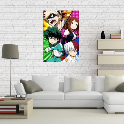 My Hero Academia Tv Series Action Superhero School Anime Poster