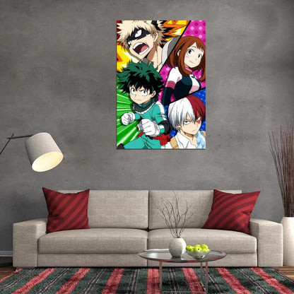 My Hero Academia Tv Series Action Superhero School Anime Poster