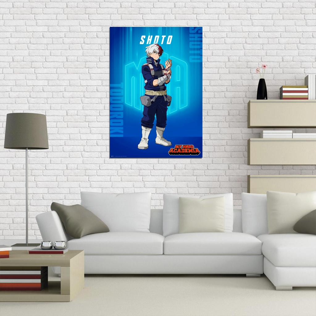 My Hero Academia Tv Series Action Superhero School Shoto Anime Poster