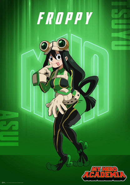 My Hero Academia Tv Series Action Superhero School Tsuyu Asui Froppy Japanese Anime Poster