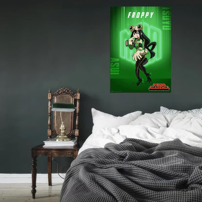 My Hero Academia Tv Series Action Superhero School Tsuyu Asui Froppy Japanese Anime Poster