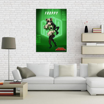 My Hero Academia Tv Series Action Superhero School Tsuyu Asui Froppy Japanese Anime Poster