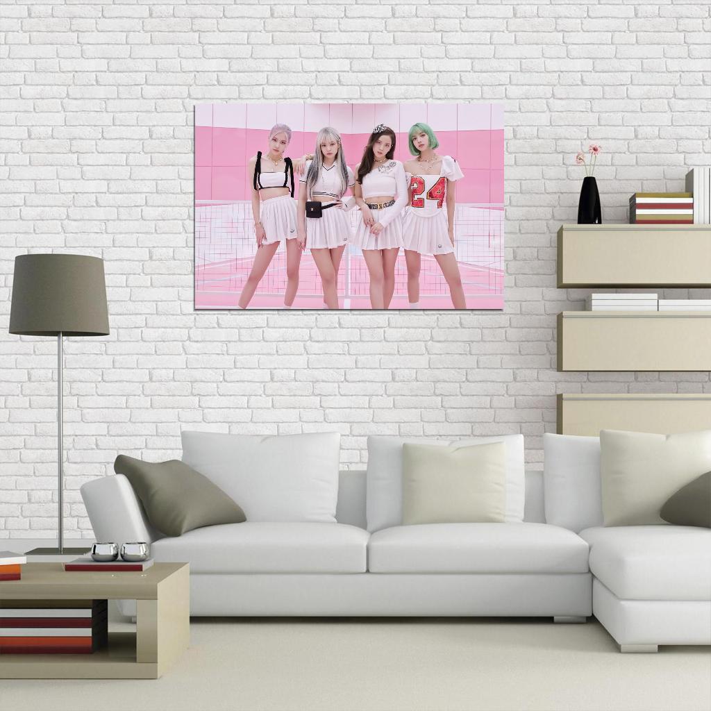 Blackpink K-Pop Music Poster Jennie Lisa Rose Jisoo Photo Kpop Girl Group