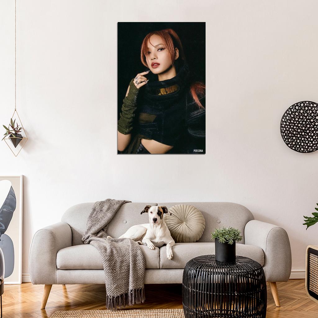 Blackpink K-Pop Music Poster Lisa Born Pink Photo Kpop Girl Group