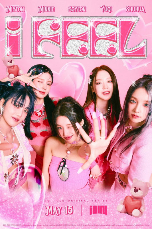 (G)I-DLE Soyeon Miyeon Minnie Yuqi Shuhua I Feel Queencard K-Pop Concept Photo Kpop Poster