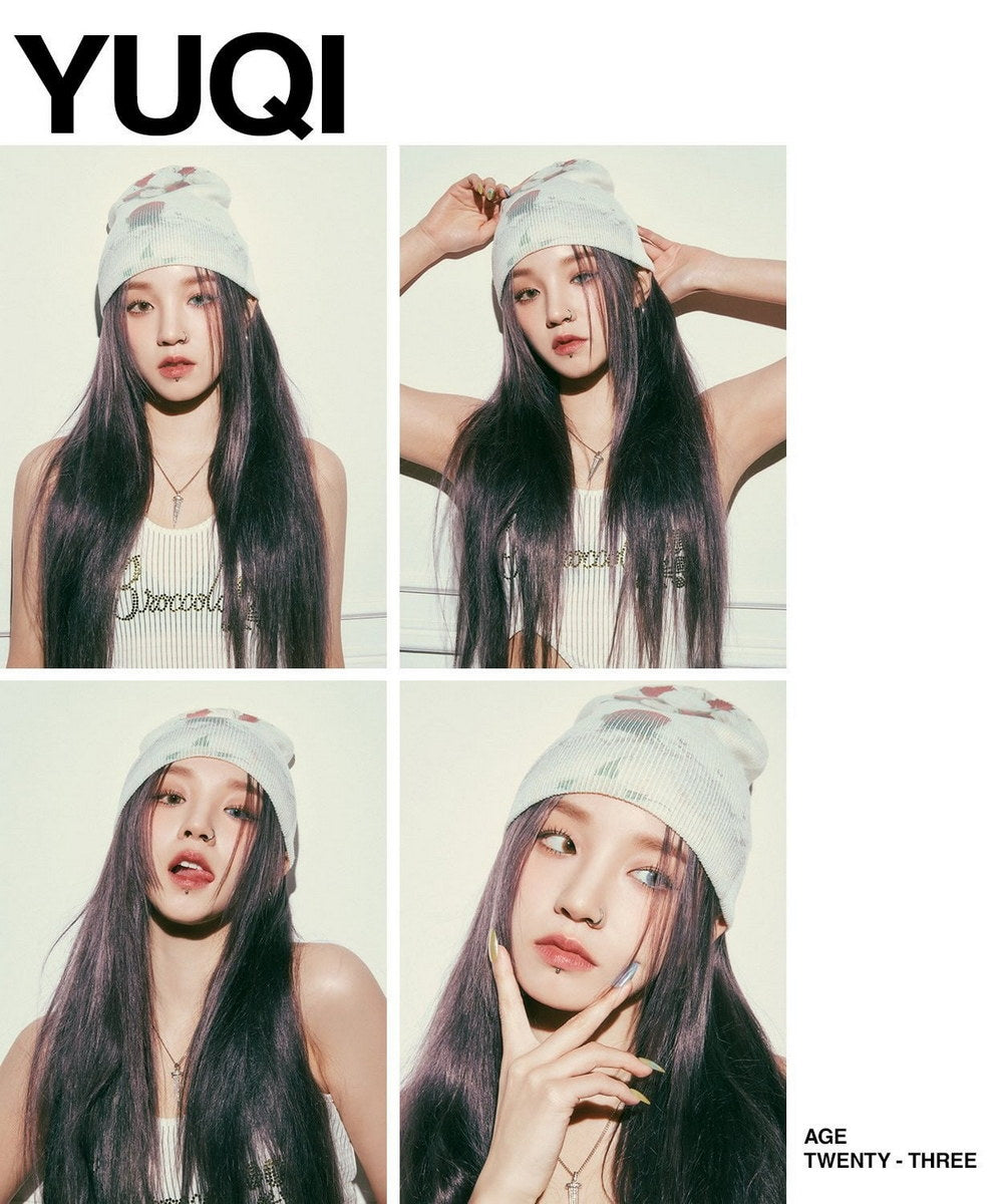 (G)I-DLE Yuqi I Feel Queencard K-Pop Concept Photo Kpop Poster