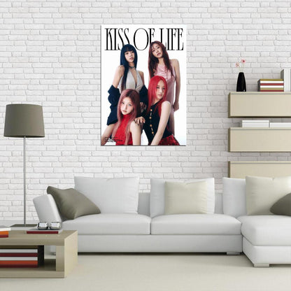 Kiss Of Life Kiof Natty Belle Julie Haneul Born To Be Xx K-Pop Concept Photo Kpop Music Poster