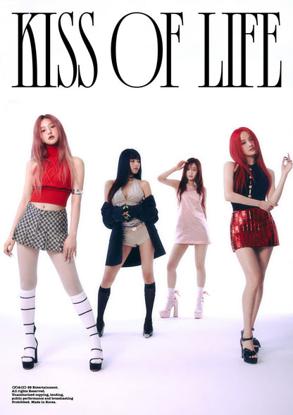 Kiss Of Life Kiof Natty Belle Julie Haneul Born To Be Xx K-Pop Concept Photo Kpop Music Poster