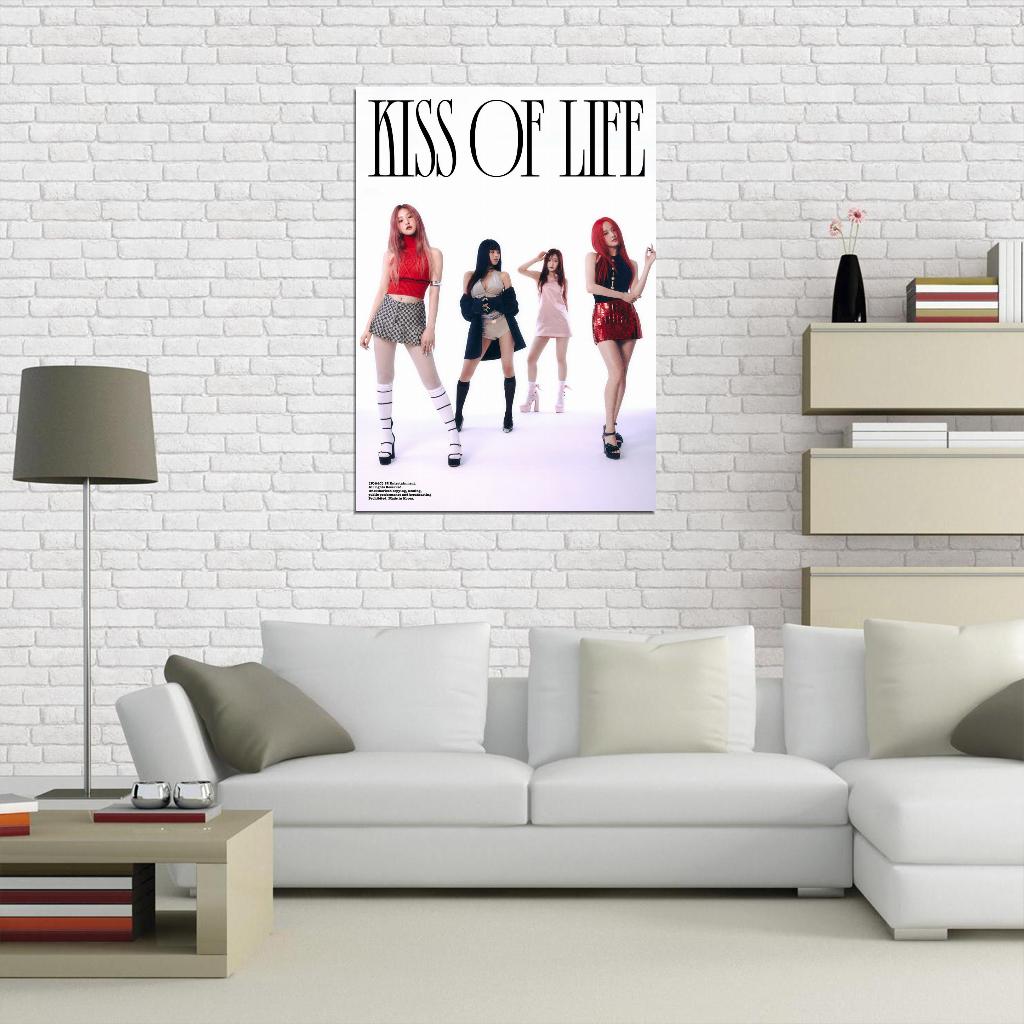 Kiss Of Life Kiof Natty Belle Julie Haneul Born To Be Xx K-Pop Concept Photo Kpop Music Poster