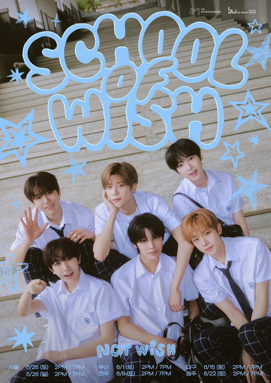 Nct Wish Sion Riku Yushi Jaehee Ryo Sakuya School Of Wish Photo K-Pop Music Poster Korean Boys Group