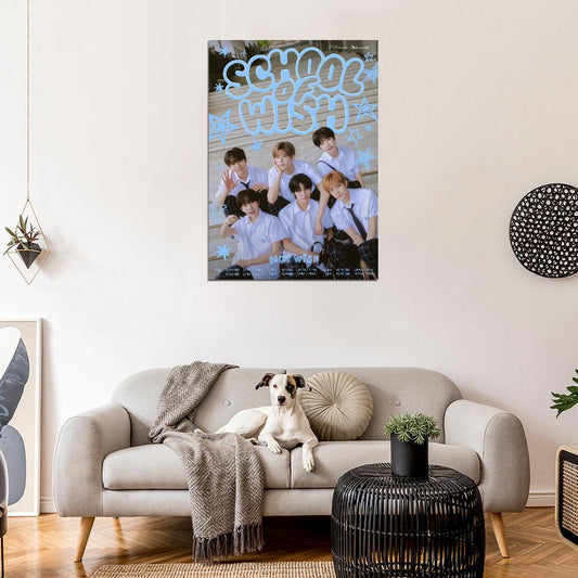 Nct Wish Sion Riku Yushi Jaehee Ryo Sakuya School Of Wish Photo K-Pop Music Poster Korean Boys Group - xonomax