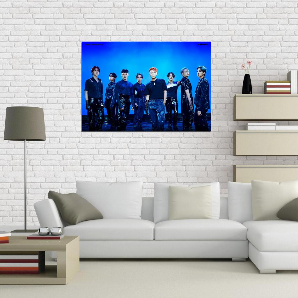 Ateez Hongjoong Seonghwa Yunho Yeosang San Mingi Wooyoung Jongho K-Pop Music Poster