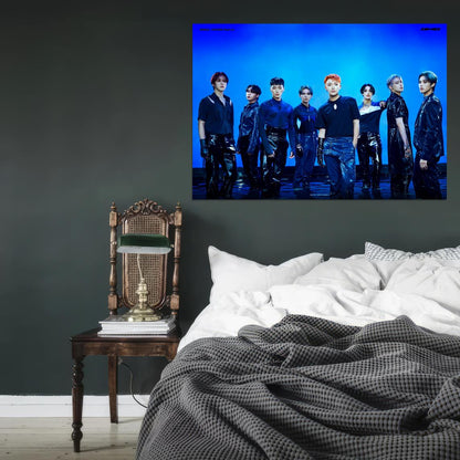 Ateez Hongjoong Seonghwa Yunho Yeosang San Mingi Wooyoung Jongho K-Pop Music Poster