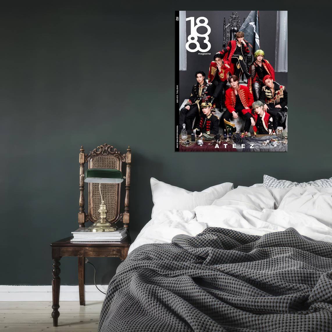 Ateez Hongjoong Seonghwa Yunho Yeosang San Mingi Wooyoung Jongho K-Pop Music Poster