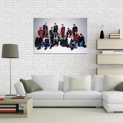 Ateez Hush-hush Hongjoong Seonghwa Yunho Yeosang San Mingi Wooyoung Jongho K-Pop Music Poster