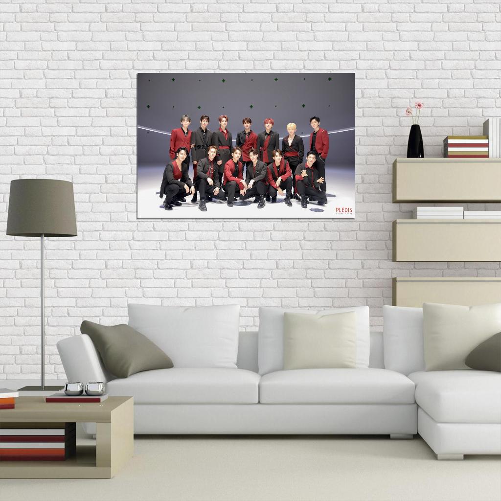 Seventeen Jun Hoshi Wonwoo Woozi Photo K-Pop Music Poster Korean Boys Group