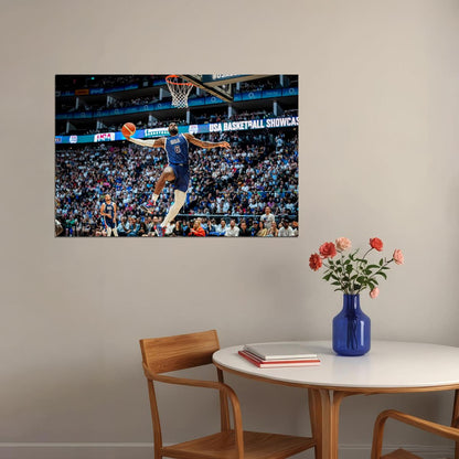 LeBron James Slam Dunk Tomahawk Basketball Player Poster