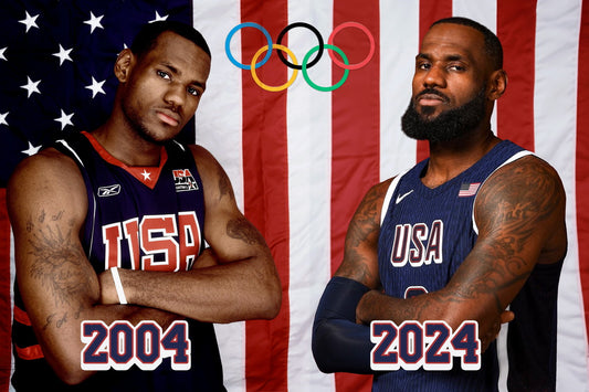 LeBron James 2004 2024 USA National Team Basketball Player Poster