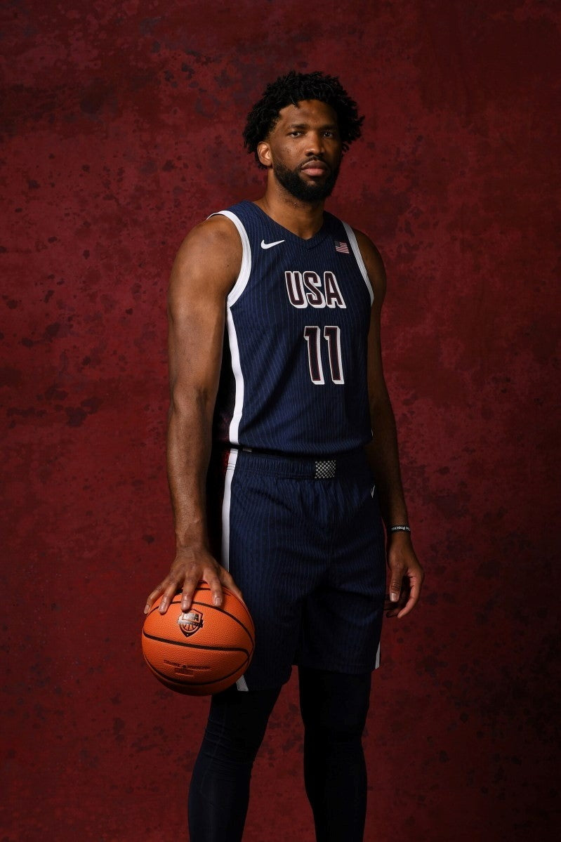 Joel Embiid USA National Team 2024 Basketball Player Poster