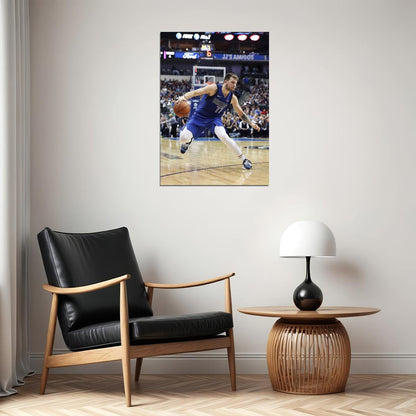 Luka Doncic Stepback Basketball Player Poster Motivational Sports Print