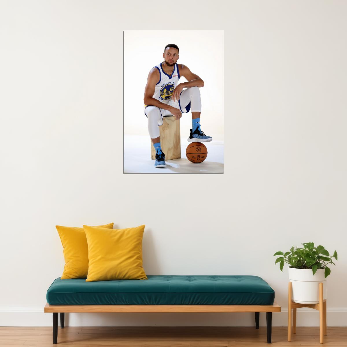 Steph Curry Basketball Player Poster Motivational Sports Print