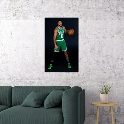 Jayson Tatum Basketball Player Poster Motivational Sports Print