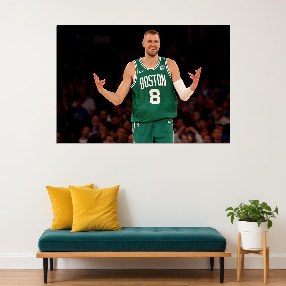 Kristaps Porzingis Basketball Player Poster Motivational Sports Print