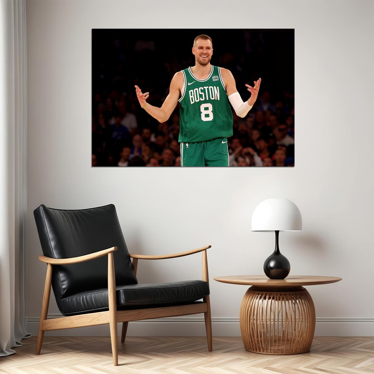 Kristaps Porzingis Basketball Player Poster Motivational Sports Print