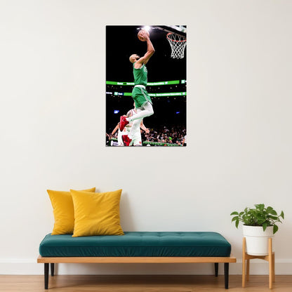 Derrick White Dunk Basketball Player Poster Motivational Sports Print