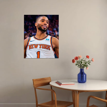 Mikal Bridges Basketball Player Poster Motivational Sports Print