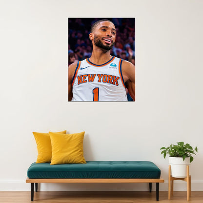 Mikal Bridges Basketball Player Poster Motivational Sports Print