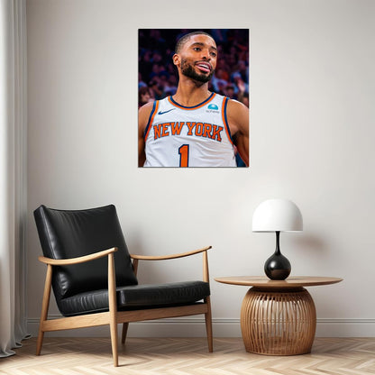 Mikal Bridges Basketball Player Poster Motivational Sports Print