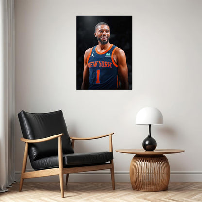 Mikal Bridges Basketball Player Poster Motivational Sports Print