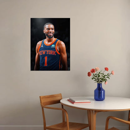 Mikal Bridges Basketball Player Poster Motivational Sports Print