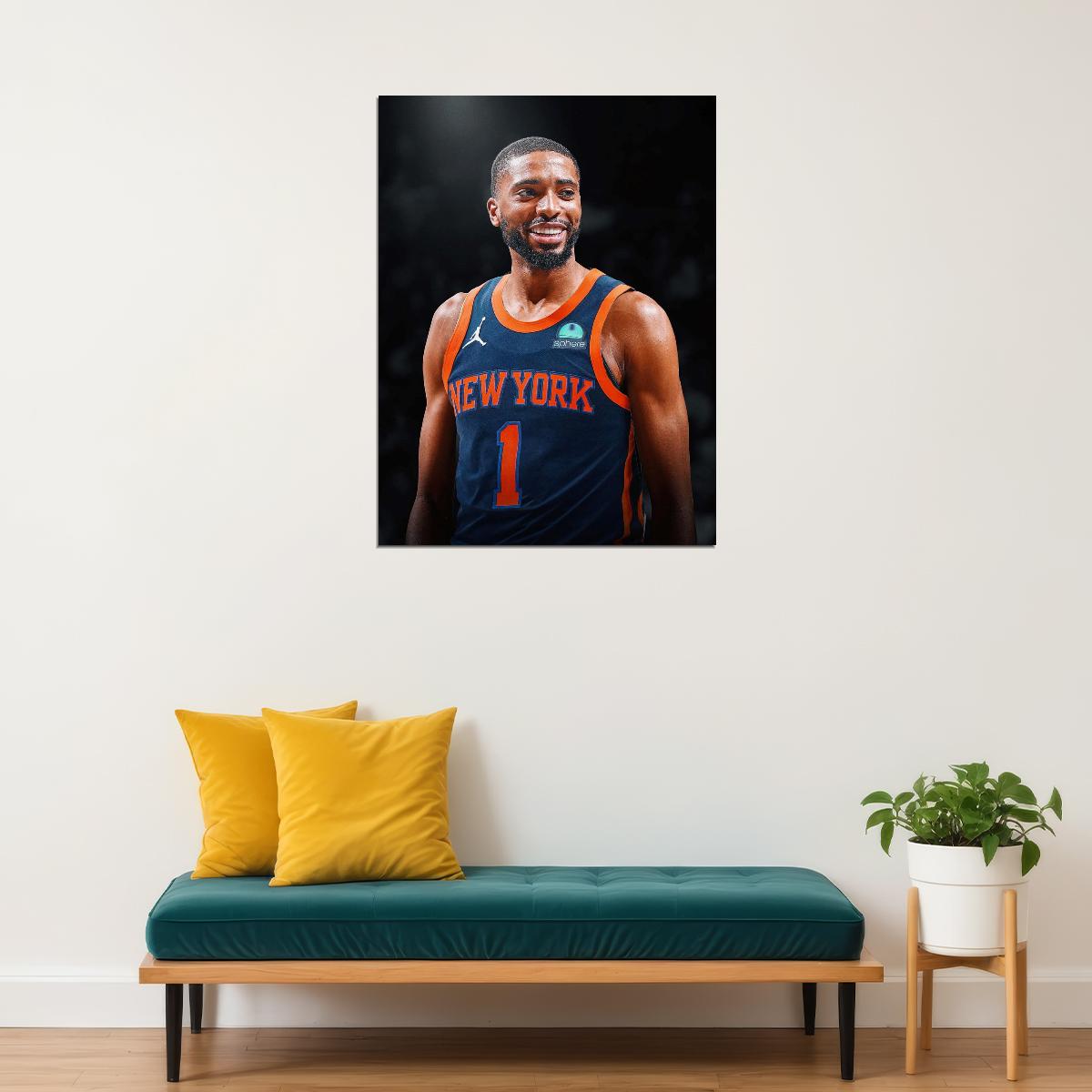 Mikal Bridges Basketball Player Poster Motivational Sports Print